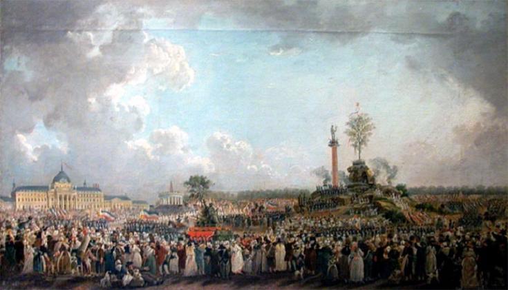 La fête de l\'Etre Suprême au Champs de Mars (8 juin 1794) par Pierre-Antoine Demachy, Musée Carnavalet.JPG